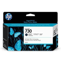 HP ORYGINALNY INK / TUSZ P2V65A, HP 730, MATTE BLACK, 130ML, HP HP DESIGNJET T1600 SERIES,1700 SERIES,2600 SERIES