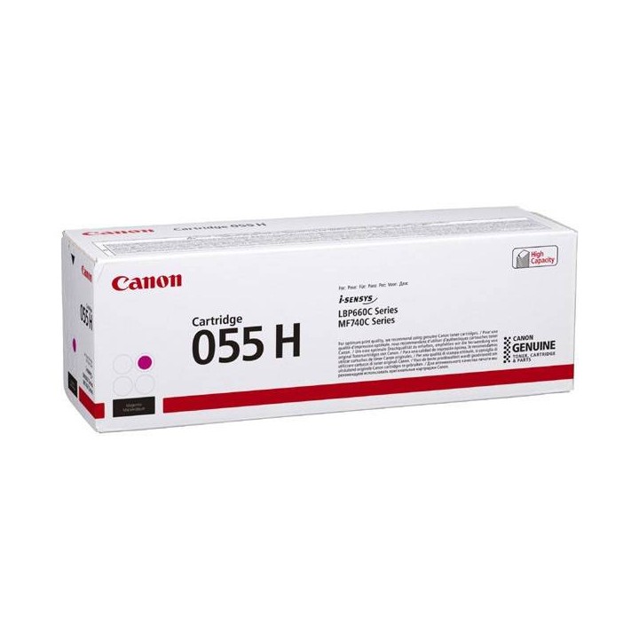 CANON ORYGINALNY TONER 055MH, MAGENTA, 5900S, 3018C002, HIGH CAPACITY, CANON MF742CDW, MF744CDW, MF746CX, LBP663CDW, LBP664CX, O