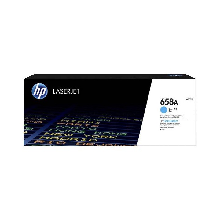 HP ORYGINALNY TONER W2001A, CYAN, 6000S, HP 658A, HP COLOR LASERJET ENTERPRISE M751 SERIES, O