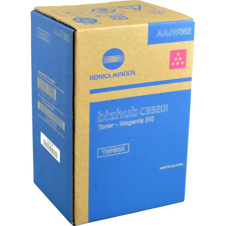 KONICA MINOLTA ORYGINALNY TONER AAJW352, MAGENTA, 9000S, TNP-80M, KONICA MINOLTA BIZHUB C3320I, O