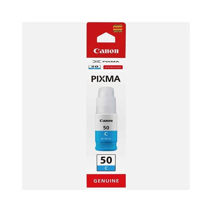 CANON ORYGINALNY INK / TUSZ GI-50 C, CYAN, 7700S, 9ML, 3403C001, CANON PIXMA G5050, G6050, GM2050