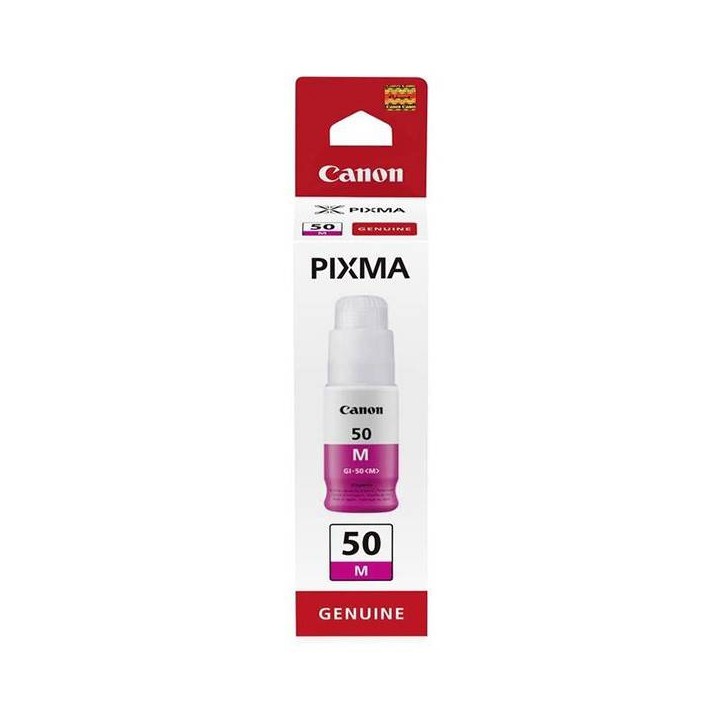CANON ORYGINALNY INK / TUSZ GI-50 M, MAGENTA, 7700S, 9ML, 3404C001, CANON PIXMA G5050,G6050,GM2050