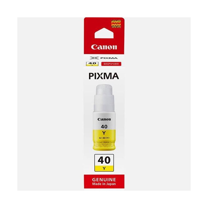 CANON ORYGINALNY INK / TUSZ 3402C001, YELLOW, 7700S, 70ML, GI-40 Y, CANON PIXMA G5040,G6040
