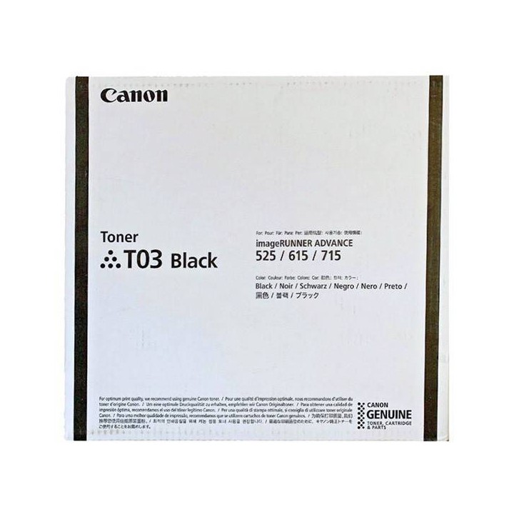 CANON ORYGINALNY TONER T03, BLACK, 51500S, 2725C001, CANON IMAGERUNNER ADVANCE 525/615/715 III, O