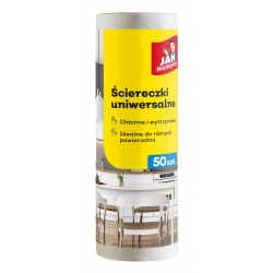 ŚCIERECZKI NA ROLCE JAN NIEZBĘDNY 8571007061 BIAŁE 25X30 CM 50 SZT