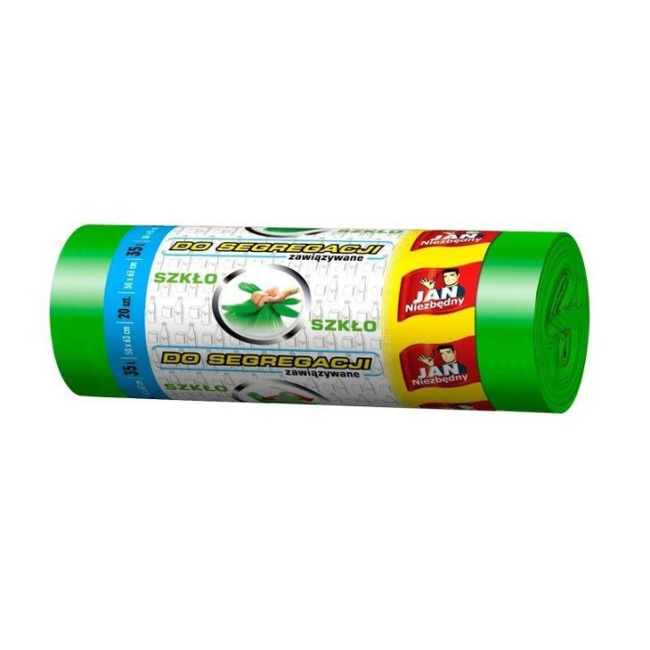 WORKI LDPE DO SEGREGACJI JAN NIEZBĘDNY 8571019500 ZIELONE 35L 20 SZT