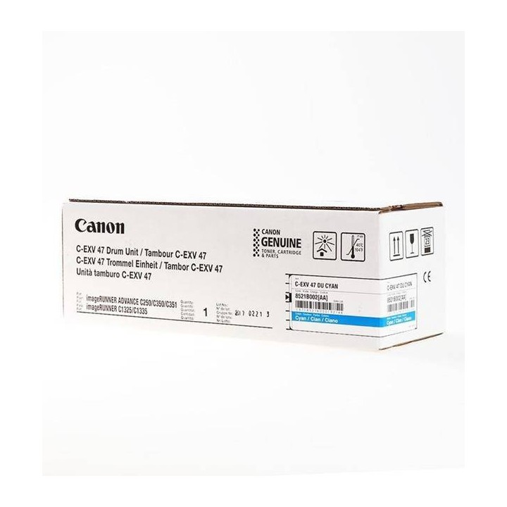 CANON ORYGINALNY BĘBEN CEXV 47, CYAN, 8521B002, 33000S, CANON IRA C250,255,350,351,355,IR-C250,255,350,351,355