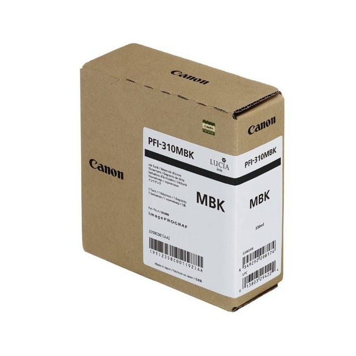 CANON ORYGINALNY INK / TUSZ PFI310MBK, MATTE BLACK, 330ML, 2358C001, CANON TX-2000, TX-3000, TX-4000