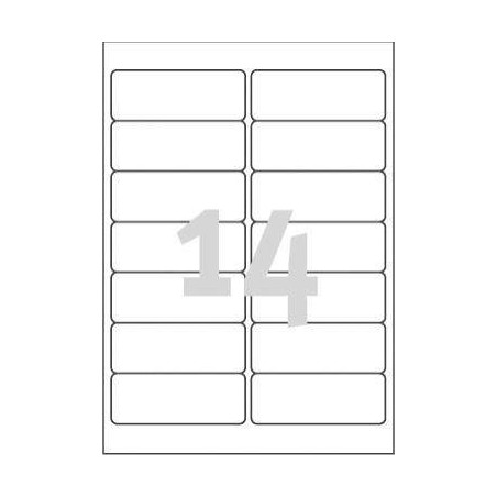 Etykiety samoprzylepne 99.1x38.1mm adresowe AVERY ZWECKFORM J8563-25 przezroczyste 25ark*14szt