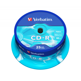 PŁYTA CD-R 700MB 52X VERBATIM DATALIFE 43432 CAKE 25 SZT.