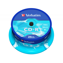 PŁYTA CD-R 700MB 52X VERBATIM DATALIFE 43432 CAKE 25 SZT.