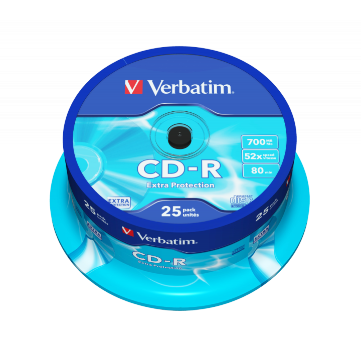 PŁYTA CD-R 700MB 52X VERBATIM DATALIFE 43432 CAKE 25 SZT.