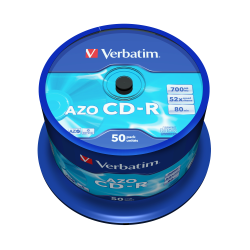 PŁYTA CD-R 700MB 52X VERBATIM DATALIFE PLUS 43343 CAKE 50 SZT.