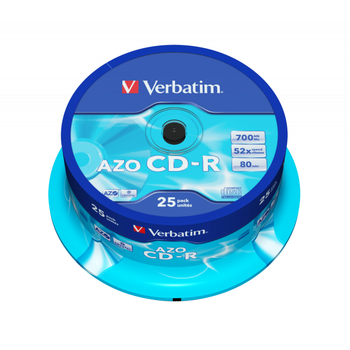 PŁYTA CD-R 700MB 52X VERBATIM DATALIFE PLUS 43352 CAKE 25 SZT.