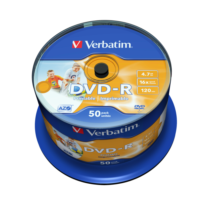 PŁYTA DVD-R 4,7GB 16X VERBATIM DATALIFE PLUS 43533 CAKE 50 SZT.