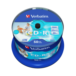 PŁYTA CD-R 700MB 52X VERBATIM DATALIFE PLUS 43438 CAKE 50 SZT.