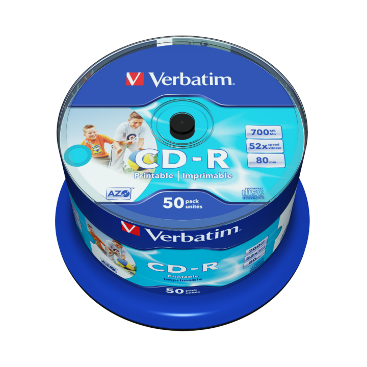 PŁYTA CD-R 700MB 52X VERBATIM DATALIFE PLUS 43438 CAKE 50 SZT.