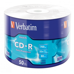 PŁYTA CD-R 700MB 52X VERBATIM DATALIFE 43787 SPINDLE 50 SZT.
