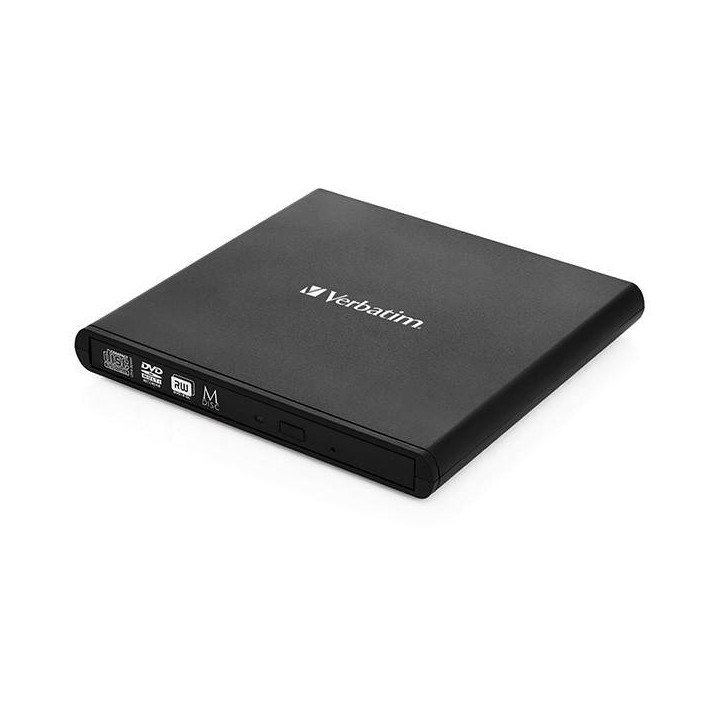 NAGRYWARKA ZEWNĘTRZNA VERBATIM CD/DVD 53504 SLIMLINE USB 2.0 CZARNA