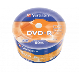 PŁYTA DVD-R 4,7GB 16X VERBATIM 43788 SPINDLE 50 SZT.