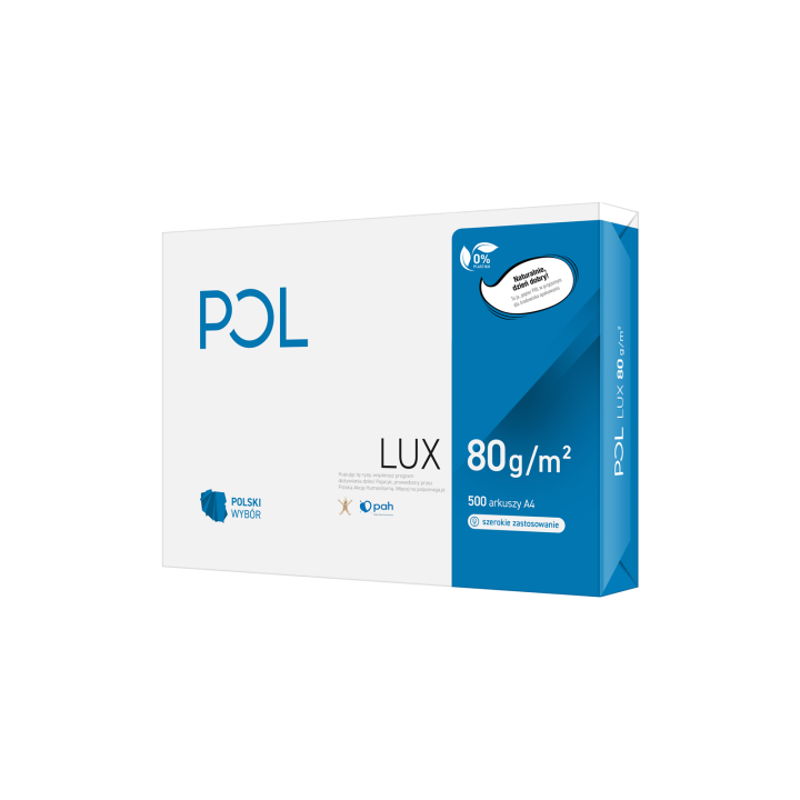 PAPIER KSERO A4 80G POLLUX POLUX080X280 BIAŁY 161 CIE KLASA B 500 ARK