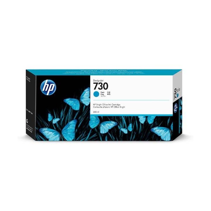 HP ORYGINALNY INK / TUSZ P2V68A, HP 730, CYAN, 300ML, HP HP DESIGNJET T1700 44 PRINTER SERIES, T1700DR 44