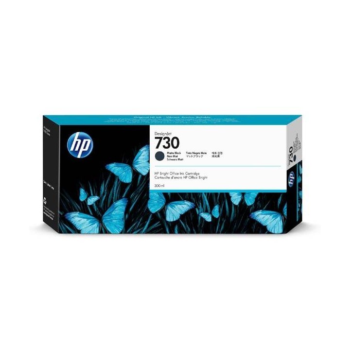HP ORYGINALNY INK / TUSZ P2V71A, HP 730, MATTE BLACK, 300ML, HP HP DESIGNJET T1700 44 PRINTER SERIES, T1700DR 44