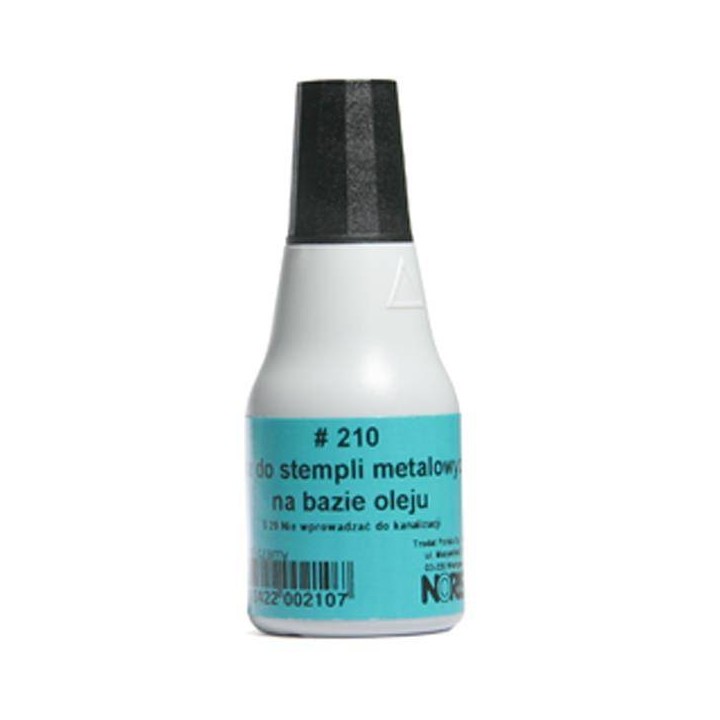 TUSZ DO STEMPLI METALOWYCH NORIS 210 NO210CA CZARNY 25 ML