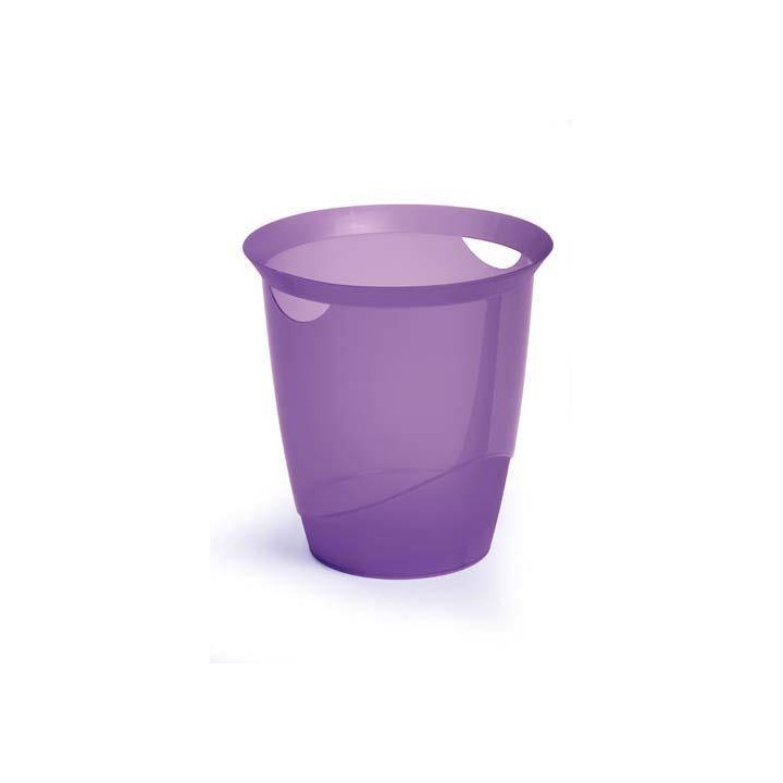 KOSZ NA ŚMIECI 16L DURABLE TREND 1701710992 TRANSPARENTNY FIOLETOWY