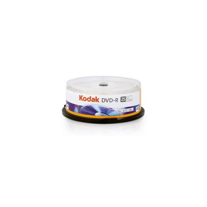 PŁYTA DVD-R 4,7GB 16X KODAK 1410325 CAKE 25 SZT.