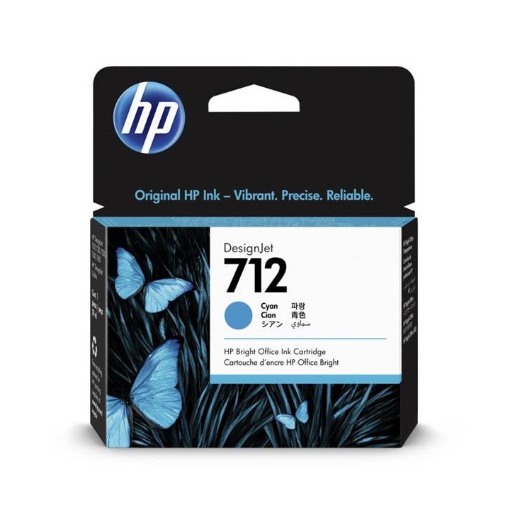 HP ORYGINALNY INK / TUSZ 3ED67A, HP 712, CYAN, 29ML, HP DESIGNJET STUDIO, T210, T230, T250, T630, T650
