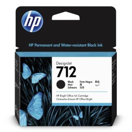 HP ORYGINALNY INK / TUSZ 3ED71A, HP 712, BLACK, 80ML, HP DESIGNJET STUDIO, T210, T230, T250, T630, T650