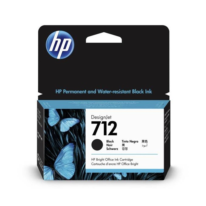 HP ORYGINALNY INK / TUSZ 3ED70A, HP 712, BLACK, 38ML, HP DESIGNJET STUDIO, T210, T230, T250, T630, T650