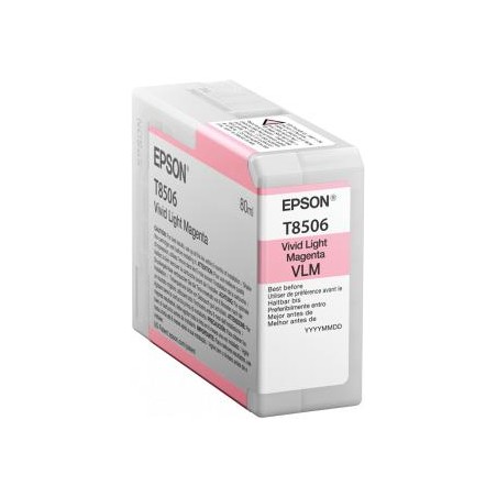 Tusz oryginalny EPSON T8506 C13T850600 Light Magenta 80 ml