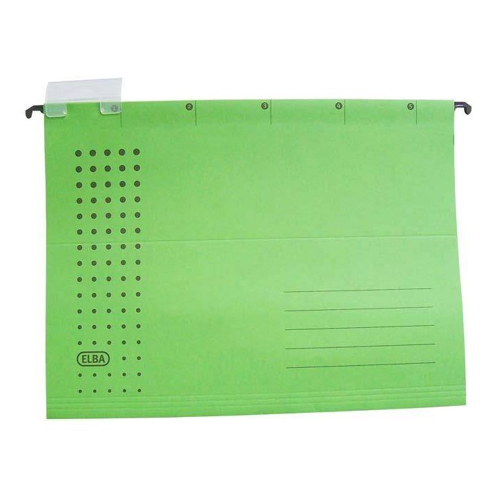 TECZKA ZAWIESZKOWA A4 ELBA 100552088 ZIELONA Z KARTONU 240 G/M²