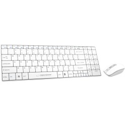 ESPERANZA ZESTAW BEZPRZEWODOWY KLAWIATURA SLIM + MYSZ 2,4 GHZ EK122W LIBERTY BIAŁY