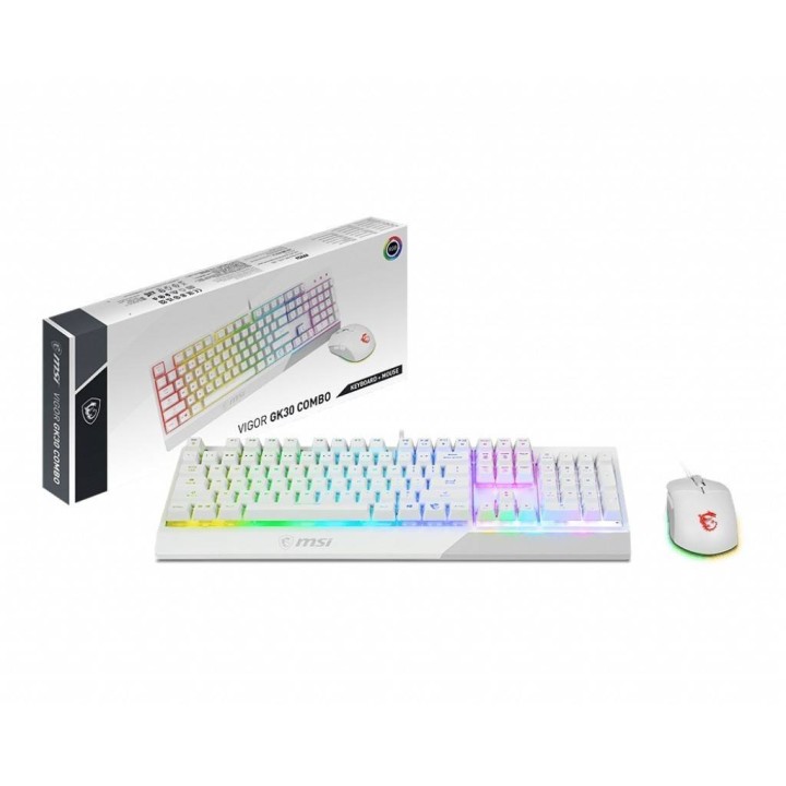 MSI ZESTAW KLAWIATURA + MYSZ VIGOR GK30 COMBO BIAŁY
