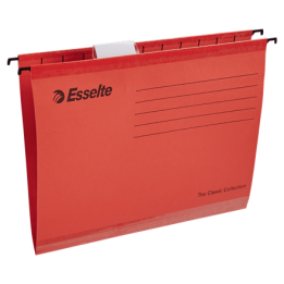 TECZKA ZAWIESZKOWA A4 ESSELTE CLASSIC 90316 CZERWONA KARTONOWA 210G