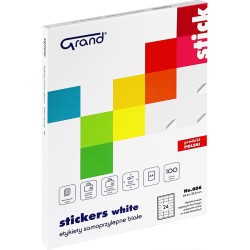 ETYKIETY SAMOPRZYLEPNE 64.6X33.8MM GRAND 150-1033 BIAŁE 100ARK*24SZT