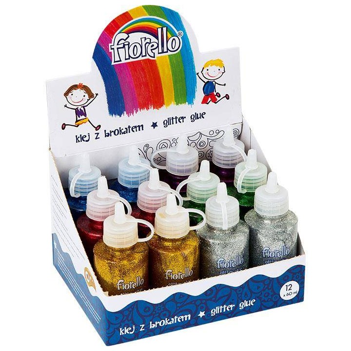 KLEJ BROKATOWY FIORELLO 170-2262 MIX KOLORÓW 12X60ML