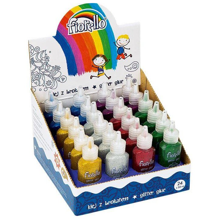 KLEJ BROKATOWY FIORELLO 170-2228 MIX KOLORÓW 24X20ML
