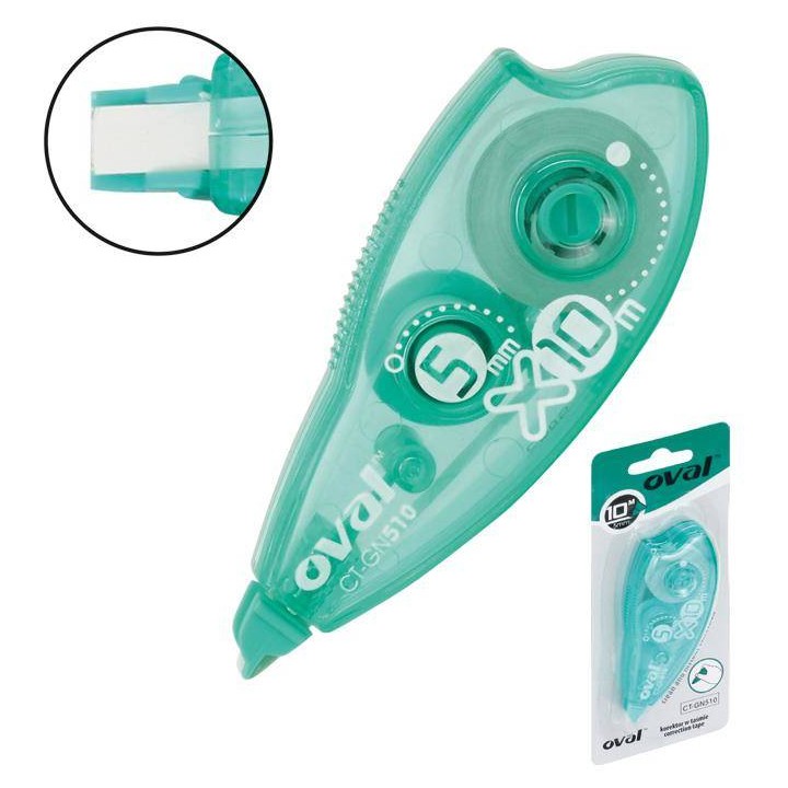KOREKTOR W TAŚMIE 5MMX10M OVAL CT-GN 510/B 160-1876