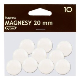 MAGNESY 20MM GRAND 130-1689 BIAŁE 10SZT