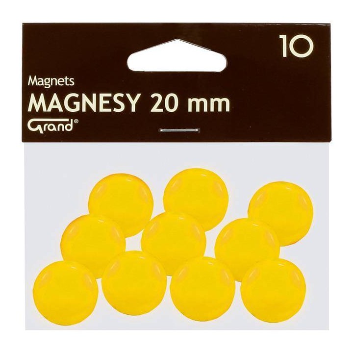 MAGNESY 20MM GRAND 130-1691 ŻÓŁTE 10SZT