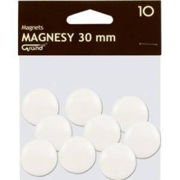 MAGNESY 30MM GRAND 130-1693 BIAŁE 10SZT