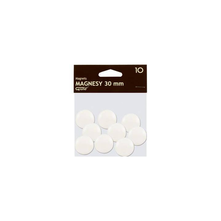MAGNESY 30MM GRAND 130-1693 BIAŁE 10SZT