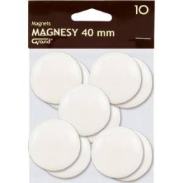 MAGNESY 40MM GRAND 130-1699 BIAŁE 10SZT