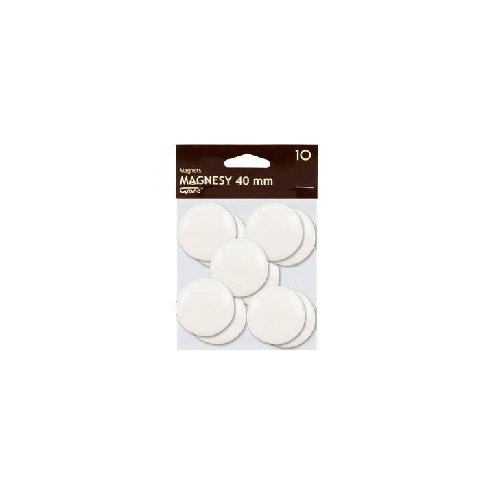 MAGNESY 40MM GRAND 130-1699 BIAŁE 10SZT