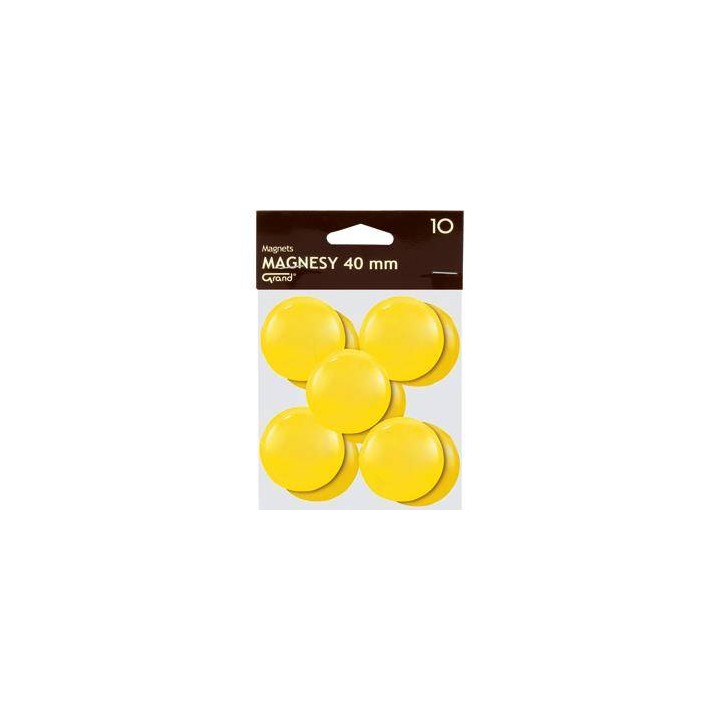 MAGNESY 40MM GRAND 130-1704 ŻÓŁTE 10SZT
