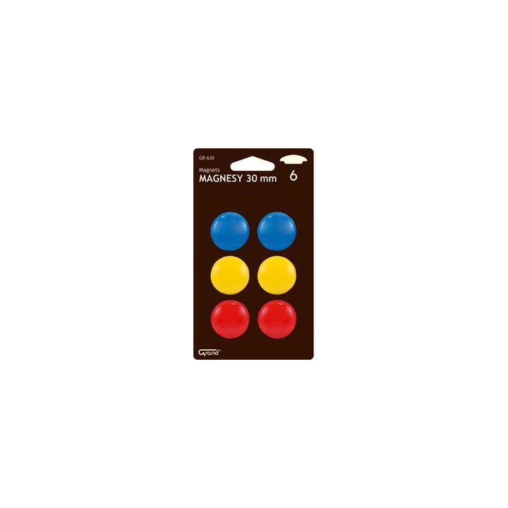 MAGNESY 30MM GRAND GR-630 130-1550 MIX KOLORÓW 6SZT